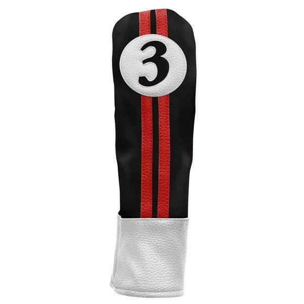 Sahara Retro Golf Headcover Black/Red/White 4 Sahara Retro Golf Headcover Black/Red/White – Bild 2
