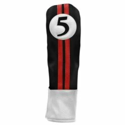 Sahara Retro Golf Headcover Black/Red/White 7 Sahara Retro Golf Headcover Black/Red/White -Garmin-Shop hi50404a sahara retro golf headcover black red white3