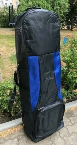 Upholstered Travelcover With Wheels, All Black