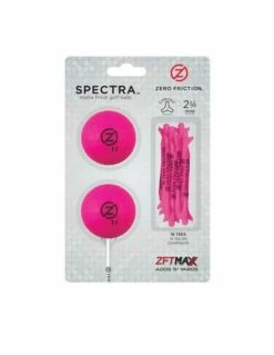 Zero Friction Spectra Two Ball-tee Pack, Magenta