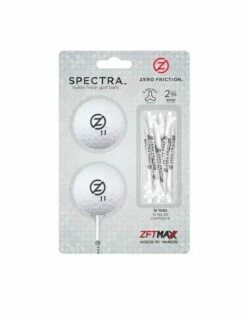 Zero Friction Spectra Two Ball-tee Pack, Weiß