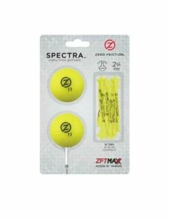Zero Friction Spectra Two Ball-tee Pack, Gelb